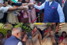 PM Modi welcomed with traditional Bihari ‘Geet Gawai’ in Mauritius