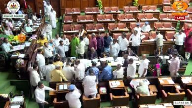 BJP, JD (S) stall K’taka House proceedings over Cong workers’ appointment into Guarantees Implementation Committee