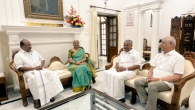 New Kerala Guv strikes cordial tone, hosts CM Vijayan and FM Sitharaman in Delhi