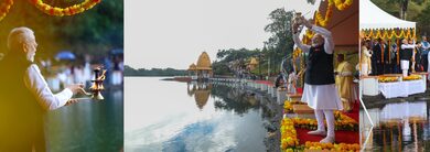 Highlighting India-Mauritius spiritual connect, PM Modi offers prayers at revered Ganga Talao