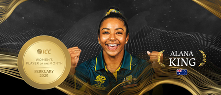 Alana King’s Ashes heroics earn her ICC Women’s Player of the Month for February