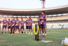 IPL 2025: KKR perform traditional pooja at Eden Gardens ahead of training