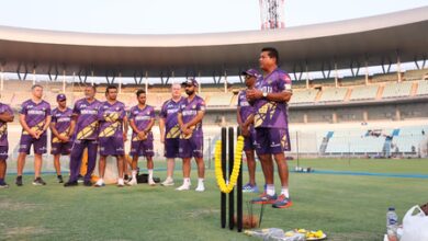 IPL 2025: KKR perform traditional pooja at Eden Gardens ahead of training