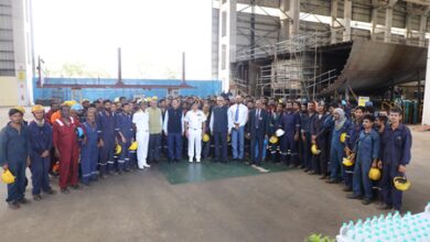 Keel laying ceremony of Navy’s 2nd fleet support ship held