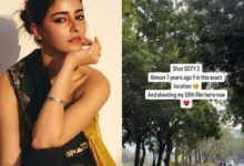 Ananya Panday returns to debut film’s location to shoot for her 10th movie