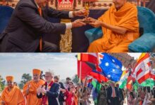 Festival of colours celebrated in Sydney in presence of Mahant Swami Maharaj and Australian PM