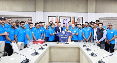 Lucknow Super Giants team meets UP chief minister Yogi Adityanath