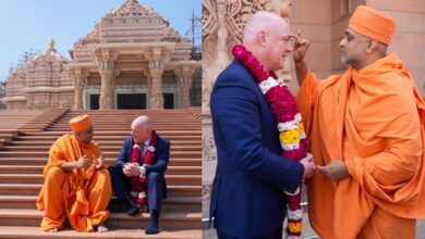 New Zealand PM visits Akshardham temple, lauds Hindu community’s contribution back home