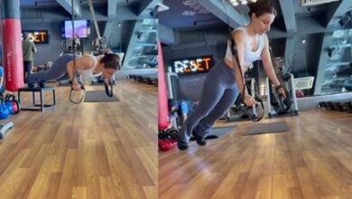 Soha ‘pushes through the week’ with power-packed ‘Workout Wednesday’