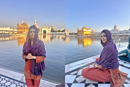 Sanjana Sanghi visits Golden temple, talks about her spiritual bond with Amritsar