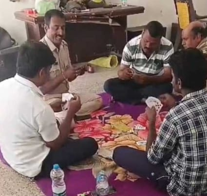 Five Karnataka policemen suspended for playing cards inside police station