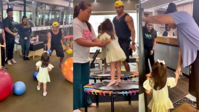 Little Devi turns ‘gym lover’ like parents Bipasha and Karan