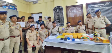 Drugs valued at Rs 5.75 crore seized in Tripura and Mizoram; 5 held