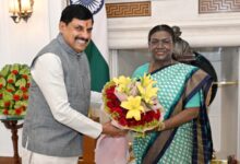 MP CM meets Prez Murmu, urges her to partake in water conservation campaign