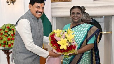 MP CM meets Prez Murmu, urges her to partake in water conservation campaign