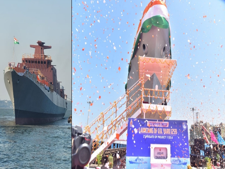 Indian Navy’s self-reliance strengthened with launch of frigate ‘Tavasya’