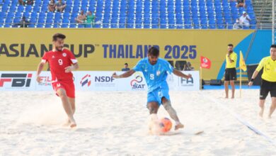 AFC Beach Soccer Asian Cup: India end campaign winless with crushing 1-6 defeat vs Lebanon