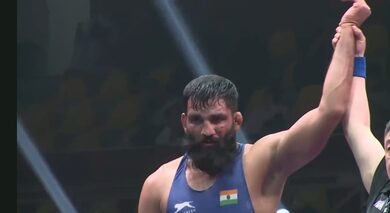 Sr Asian wrestling: Sunil Kumar wins bronze in Greco-Roman 87 kg in Amman