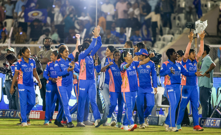 WPL 2025: Harmanpreet, bowlers star as MI beat DC by eight runs, clinch second title (ld)