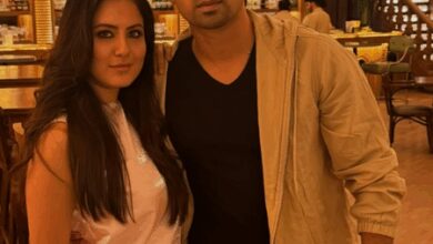 Puja Banerjee & Kunal Verma seek blessings at the Hanuman temple amidst uncertain times