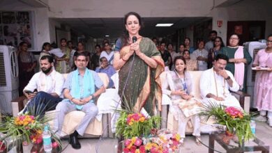 Hema Malini spends an emotional day with widows in Vrindavan, gifts a golf cart for temple visits