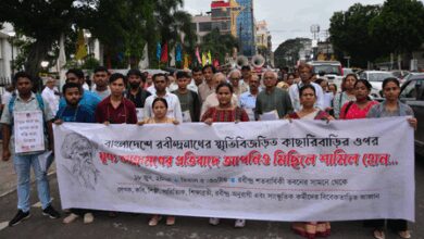 Protest erupts against vandalism of Tagore’s ancestral home in B’desh