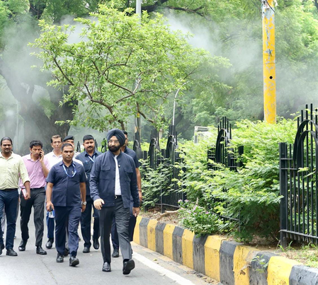 ‘Committed to clean Delhi air’: Minister Sirsa after inspecting mist system ‘Committed to clean Delhi air’: Minister Sirsa after inspecting mist system