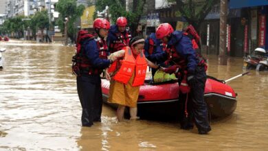 China county back to highest flood alert