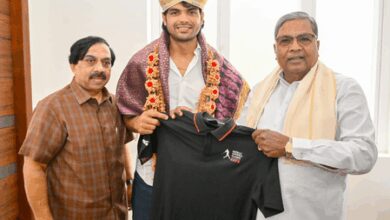 Olympic medalist Neeraj Chopra meets Karnataka CM ahead of Kanteerava Stadium competition