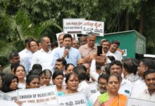 Tejasvi Surya leads protest demanding completion of Yellow Line Metro in Bengaluru