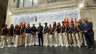 Harmanpreet Kaur & Co felicitated by Indian High Commission in London