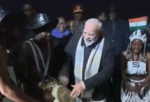 PM Modi joins in on Namibian drums during ceremonial welcome in Windhoek