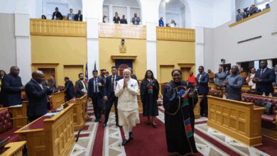 Both countries just warming up, will score faster and more: PM Modi in historic address at Namibian Parliament