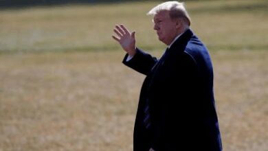 Trump visits Texas flooded area, dismissing criticism on alerts