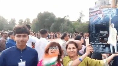 Indian diaspora in London greet PM Modi with chants of ‘Bharat Mata Ki Jai’ and ‘Vande Mataram’ on historic visit to UK