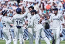 3rd Test: Washington takes 4-22, India need 193 to win and go 2-1 up in the series