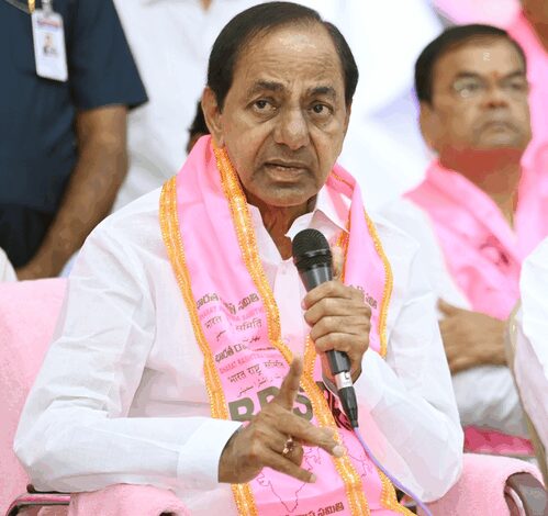 Former Telangana CM KCR admitted to hospital Former Telangana CM KCR admitted to hospital