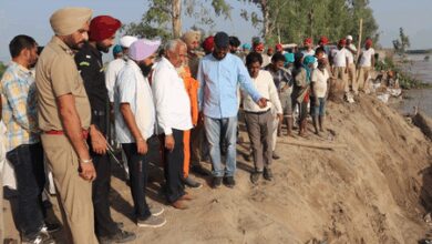 Punjab ministers inspect desilting works in Satluj river