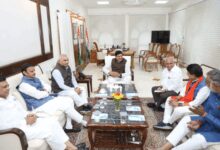 Madhya Pradesh: BJP general secretary Shiv Prakash meets state party leaders in Bhopal