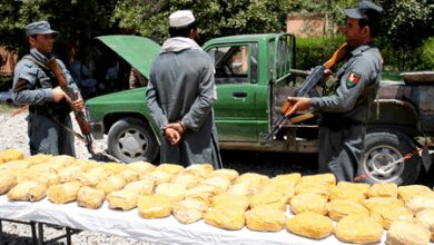 Afghan police seize 210 kg of illicit drugs, arrest 4 smugglers