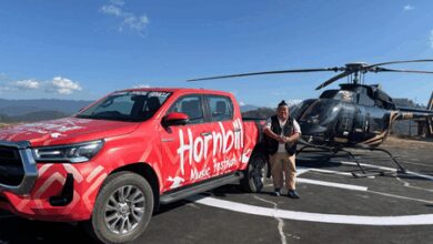 Nagaland tourism minister flags off aerial helicopter experience for Hornbill Festival