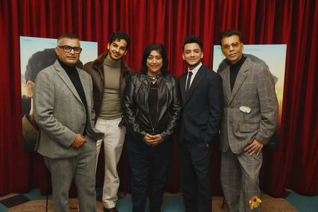 Karan Johar attends the London leg of ‘Homebound’ screening hosted by Gurinder Chadha
