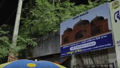 Posters announcing construction of ‘Babri Masjid’ emerge in Murshidabad, triggering sharp political reactions Posters announcing construction of ‘Babri Masjid’ emerge in Murshidabad, triggering sharp political reactions