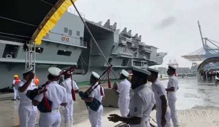 INS Vikrant arrives in Colombo for 2025 International Fleet Review