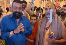 Sanjay Dutt meets Shankaracharya Swami Avimukteshwaranand, seeks blessings