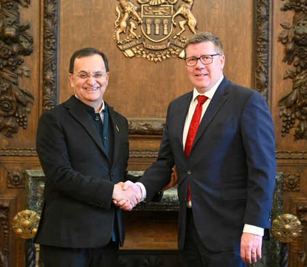 Indian envoy to Canada meets Saskatchewan Premier, discusses bilateral ties Indian envoy to Canada meets Saskatchewan Premier, discusses bilateral ties