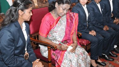 President Droupadi Murmu hosts Blind Women’s T20 World Cup winners