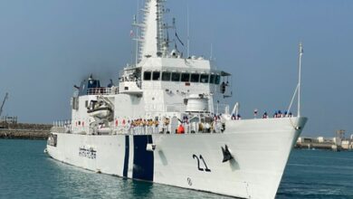 Indian Coast Guard ship Sarthak marks historic arrival in Iran’s Chabahar port