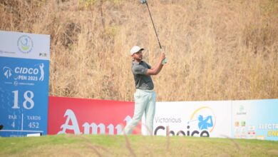 CIDCO Open 2025: Veer Ahlawat fires a second straight 65 to build a three-shot lead in Round Two