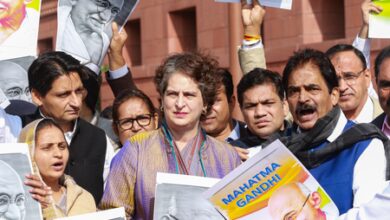 Lok Sabha: Oppn slams Hindi imposition, removal of Mahatma Gandhi’s name